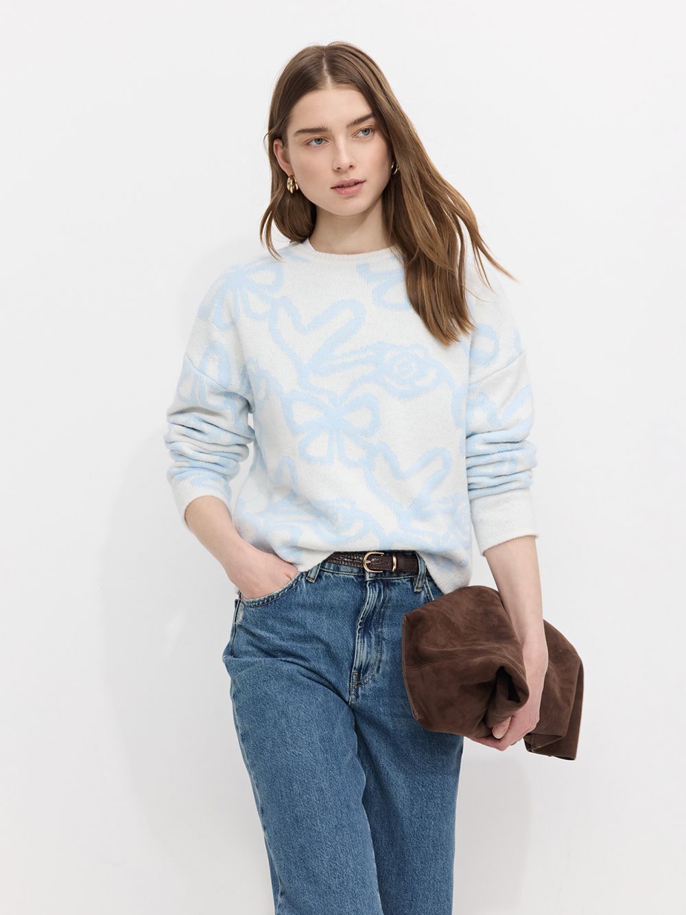 סריג עם הדפס