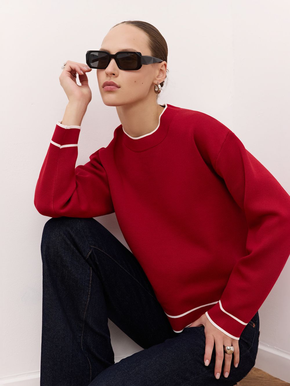 סריג בגימור קונטרסטי