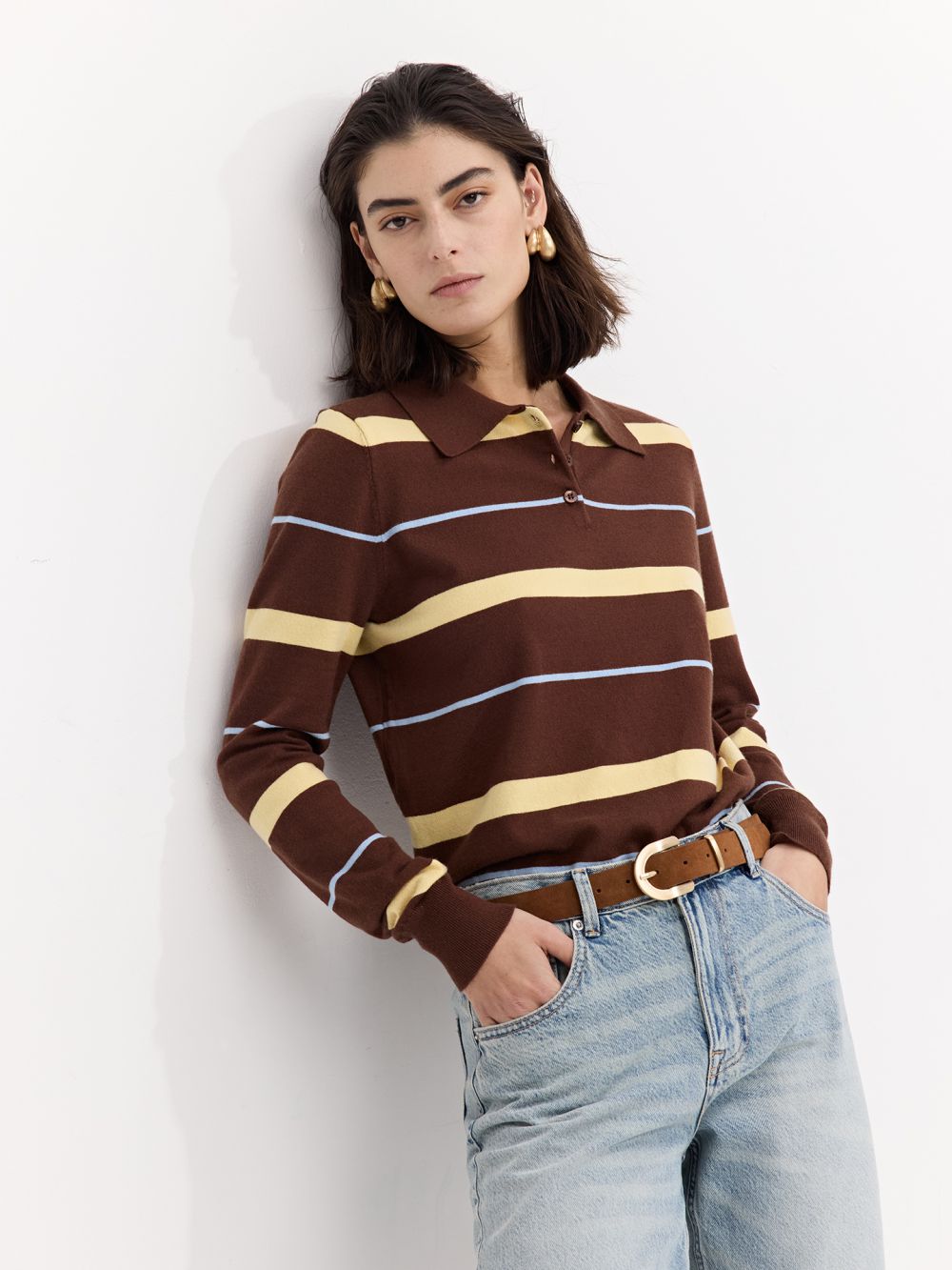 סריג פולו פסים