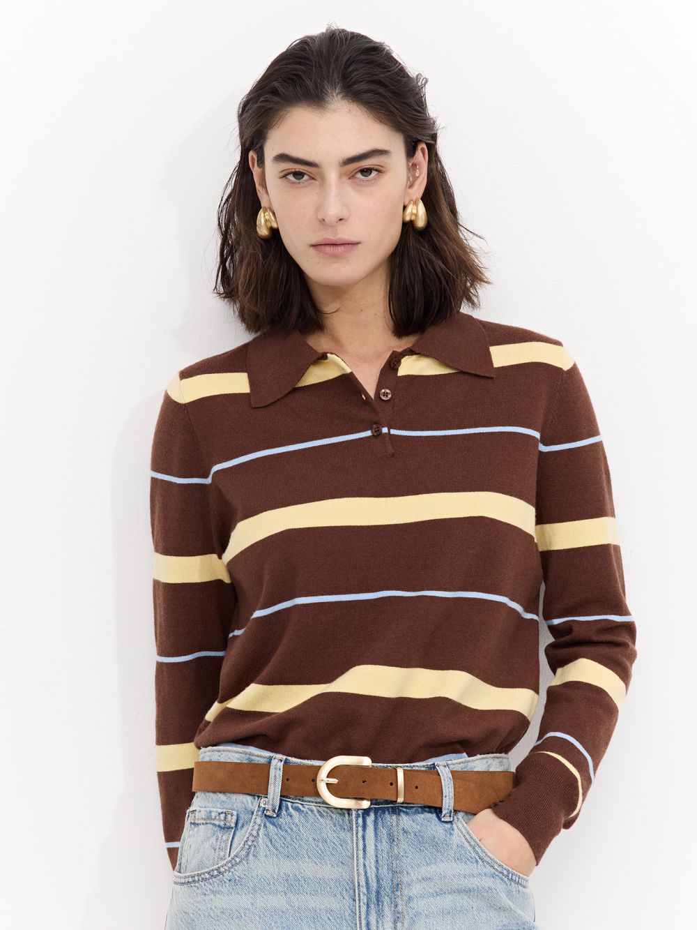 סריג פולו פסים