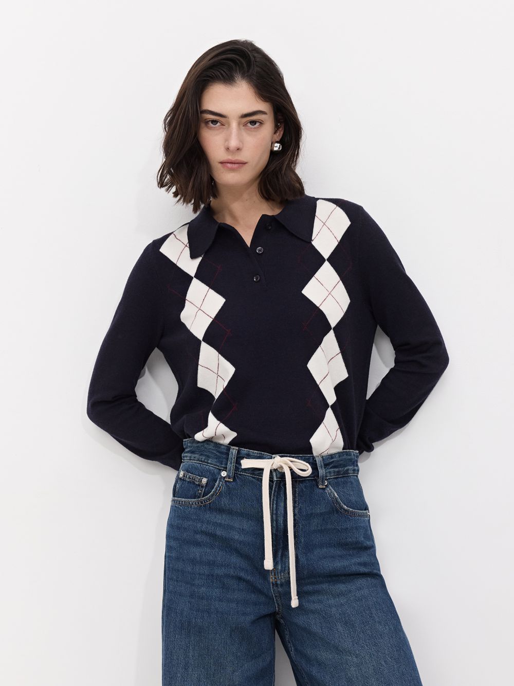 סריג פולו מעוינים