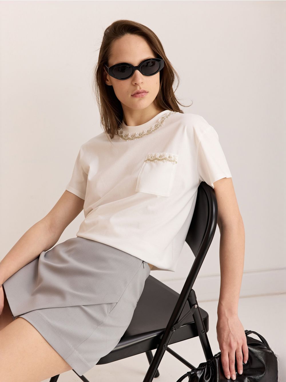 מכנסי חצאית אסימטריים