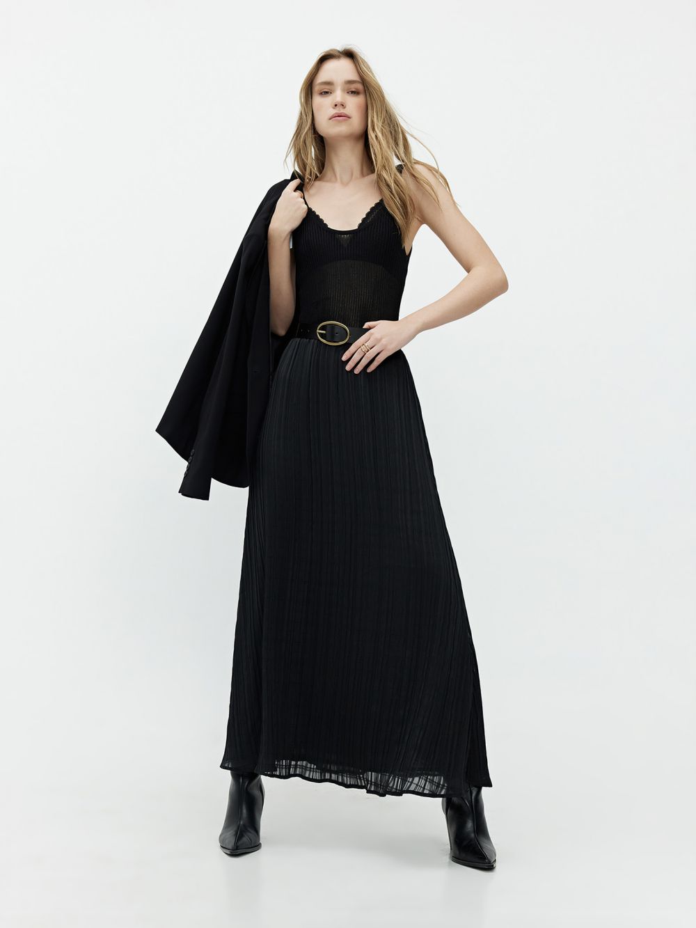 חצאית טקסטורה ארוכה