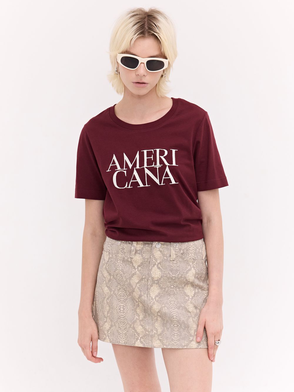 חצאית ג’ינס MINI בהדפס חיה