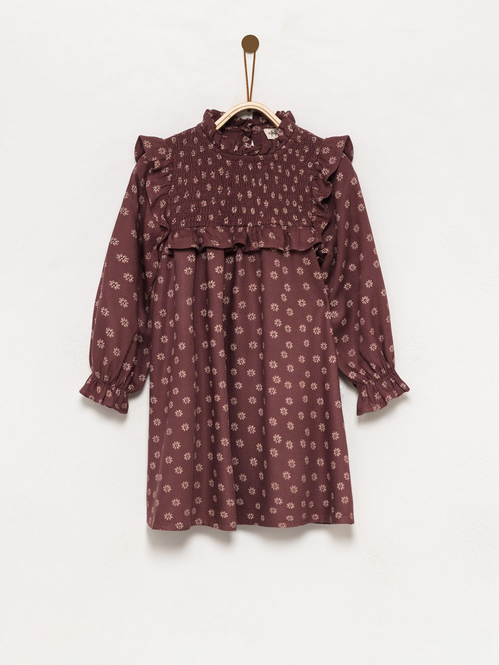 שמלה פרחונית עם מלמלה