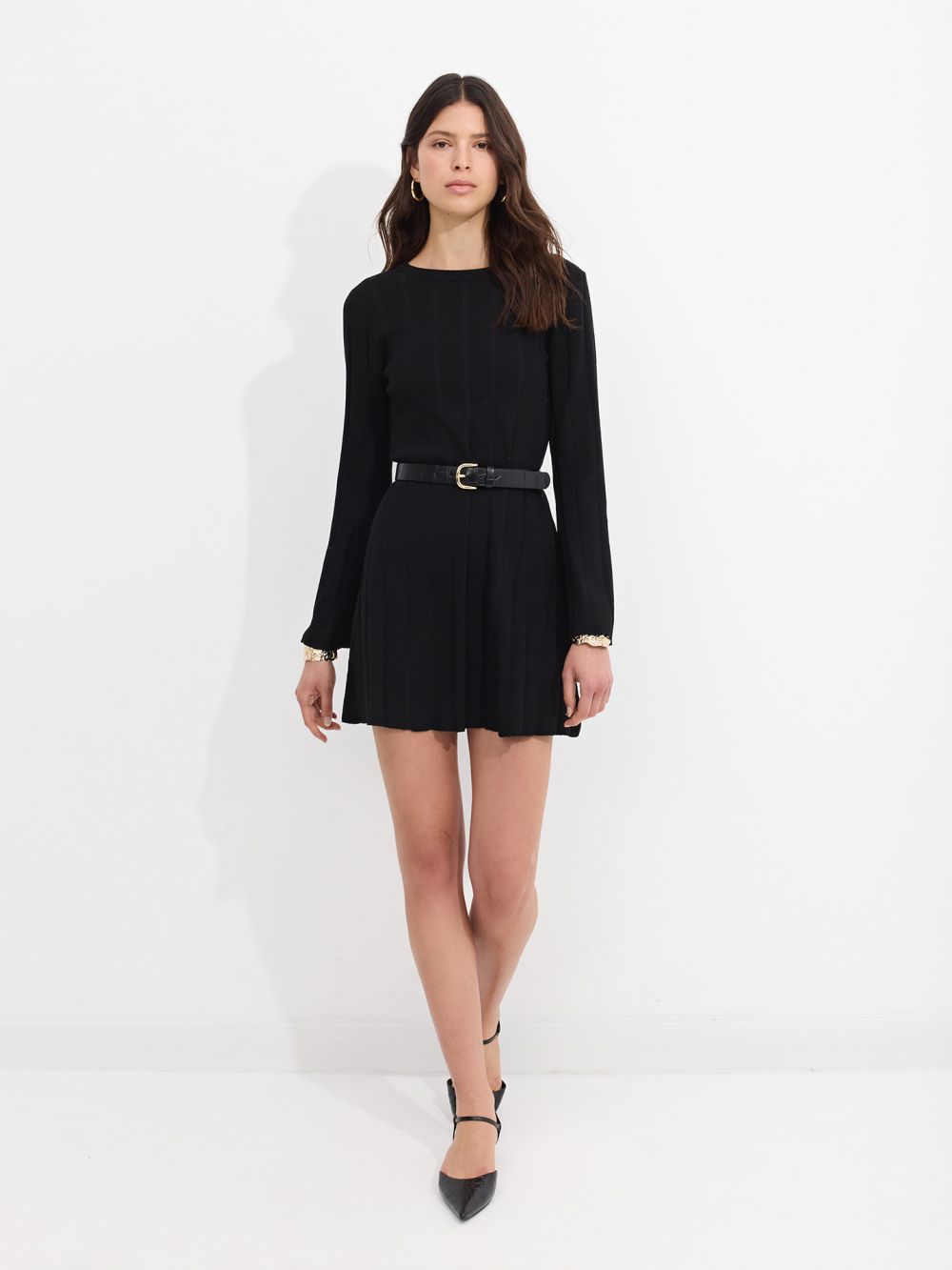 שמלת סריג בגזרת A