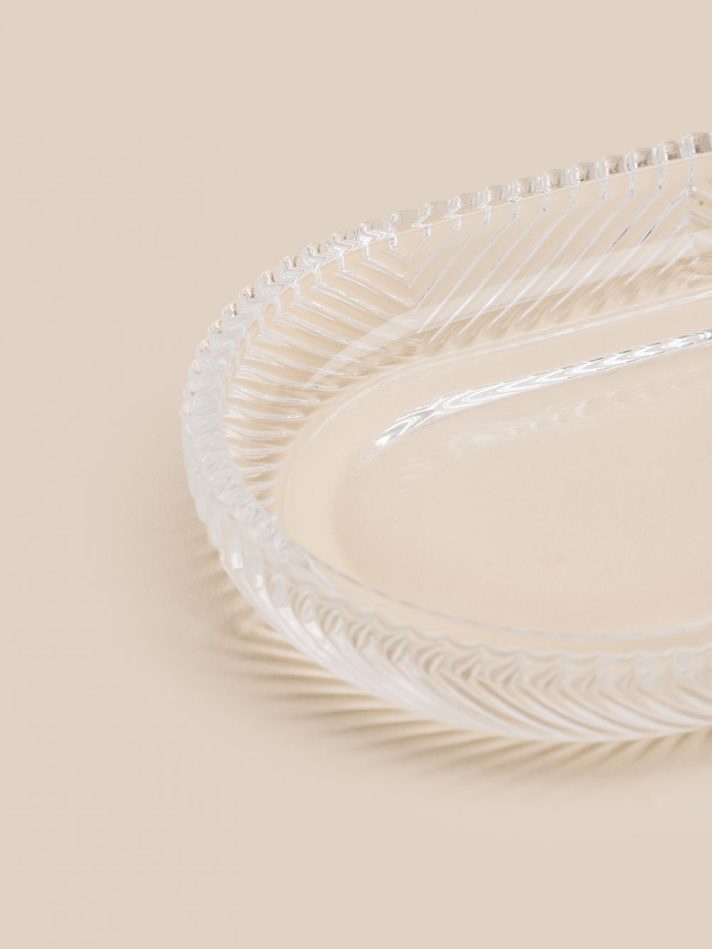 מגש אמבטיה זכוכית סהר