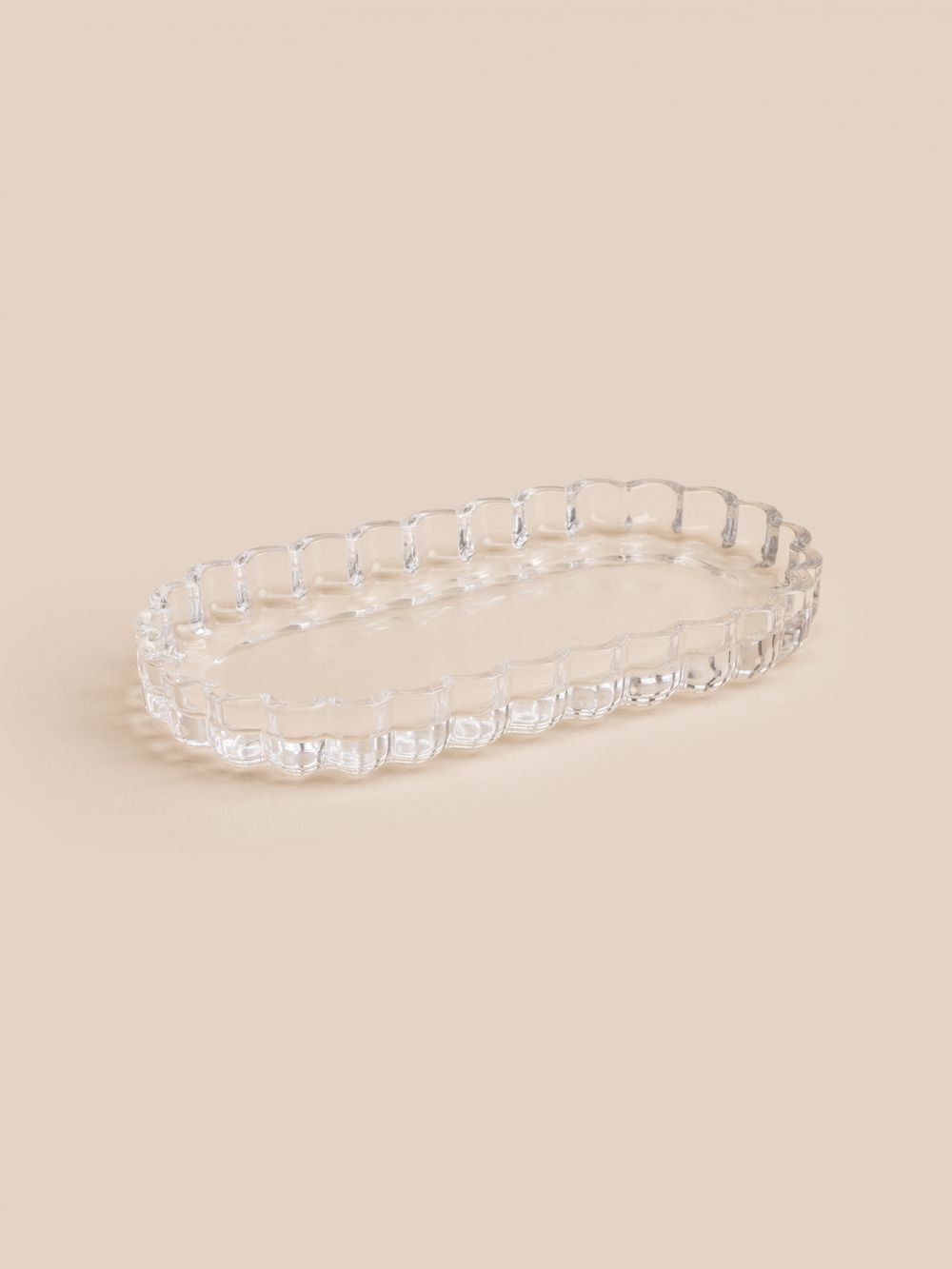 מגש אמבטיה זכוכית גל