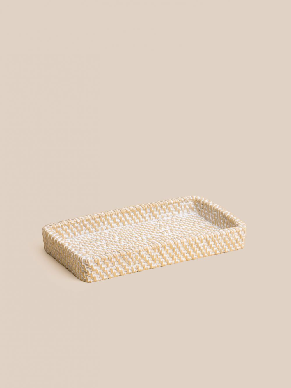 מגש במראה ראטן 23.5X12.8CM