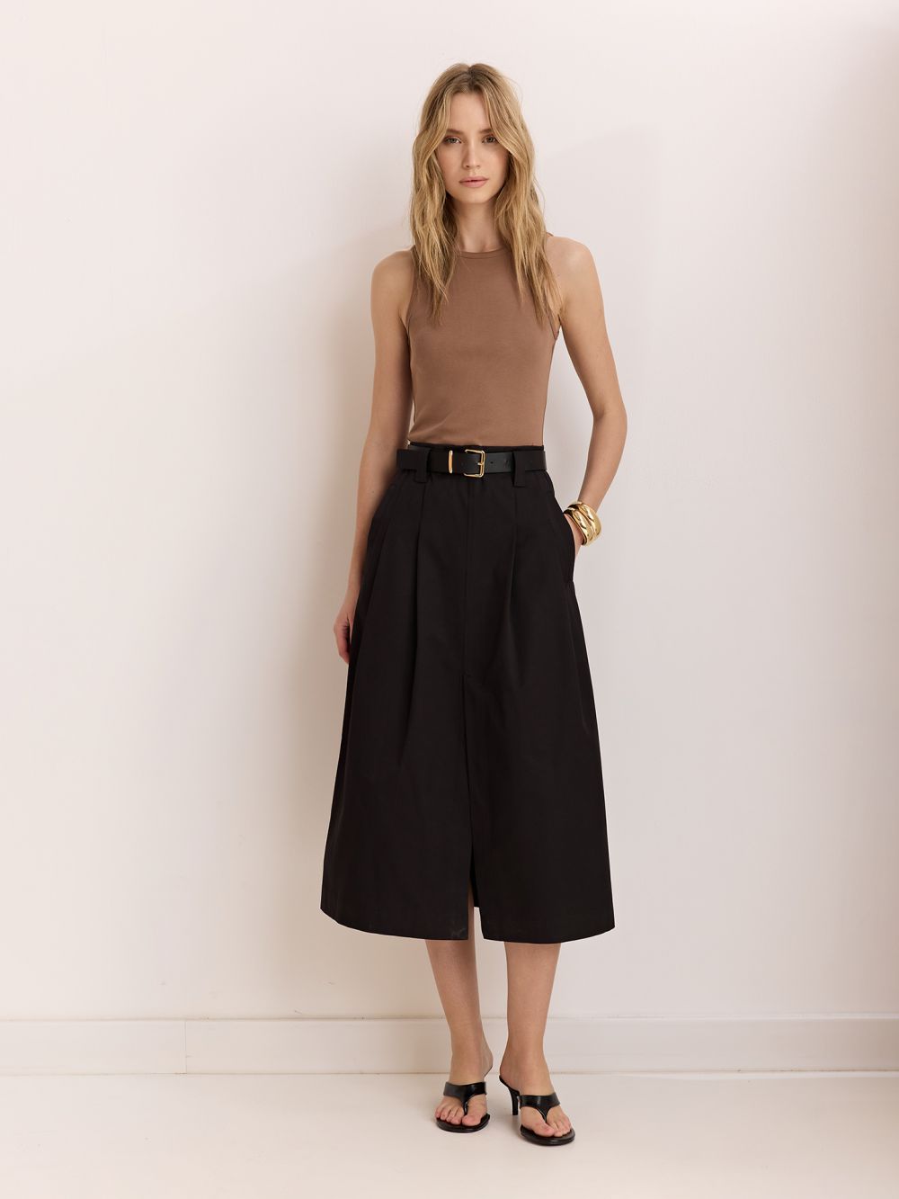 שמלת מידי בשילוב טריקו