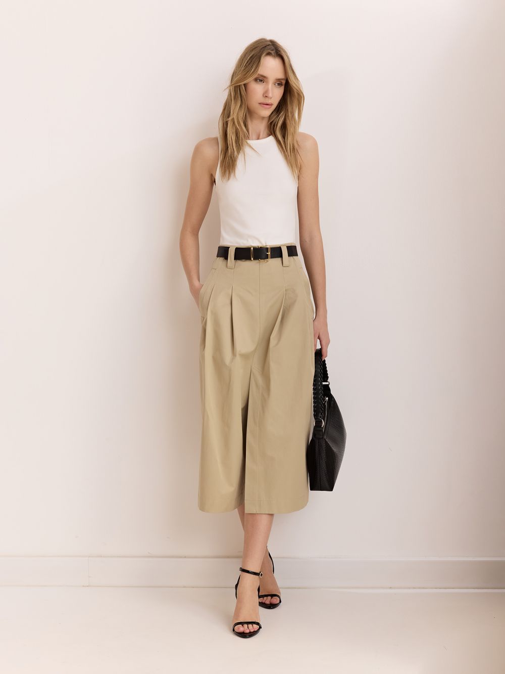 שמלת מידי בשילוב טריקו