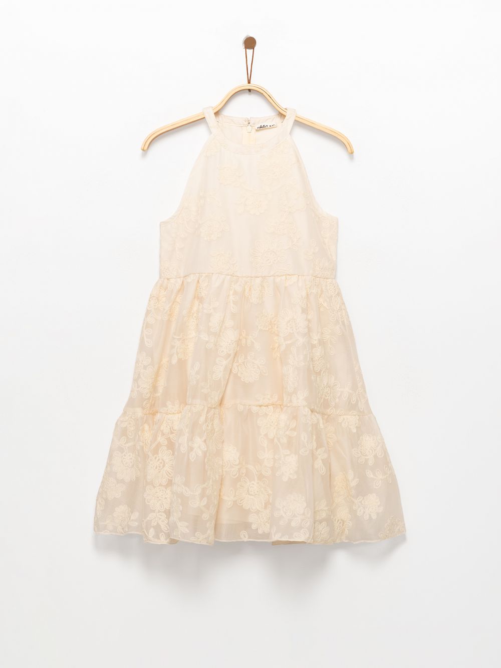 שמלת אפליקציות פרחים