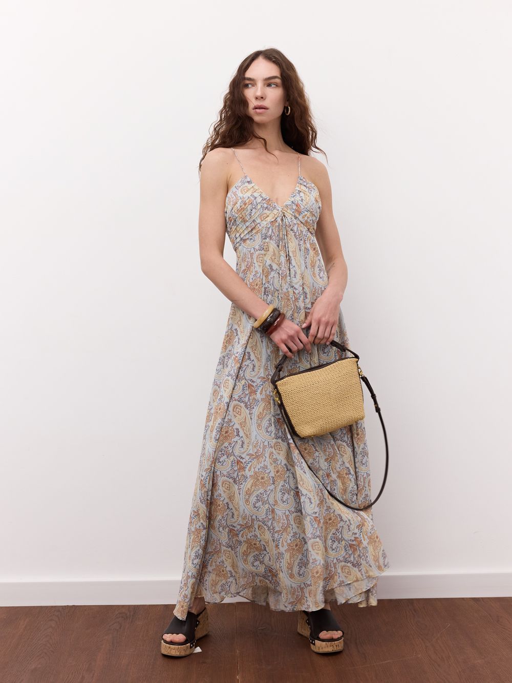 שמלת שיפון מודפסת