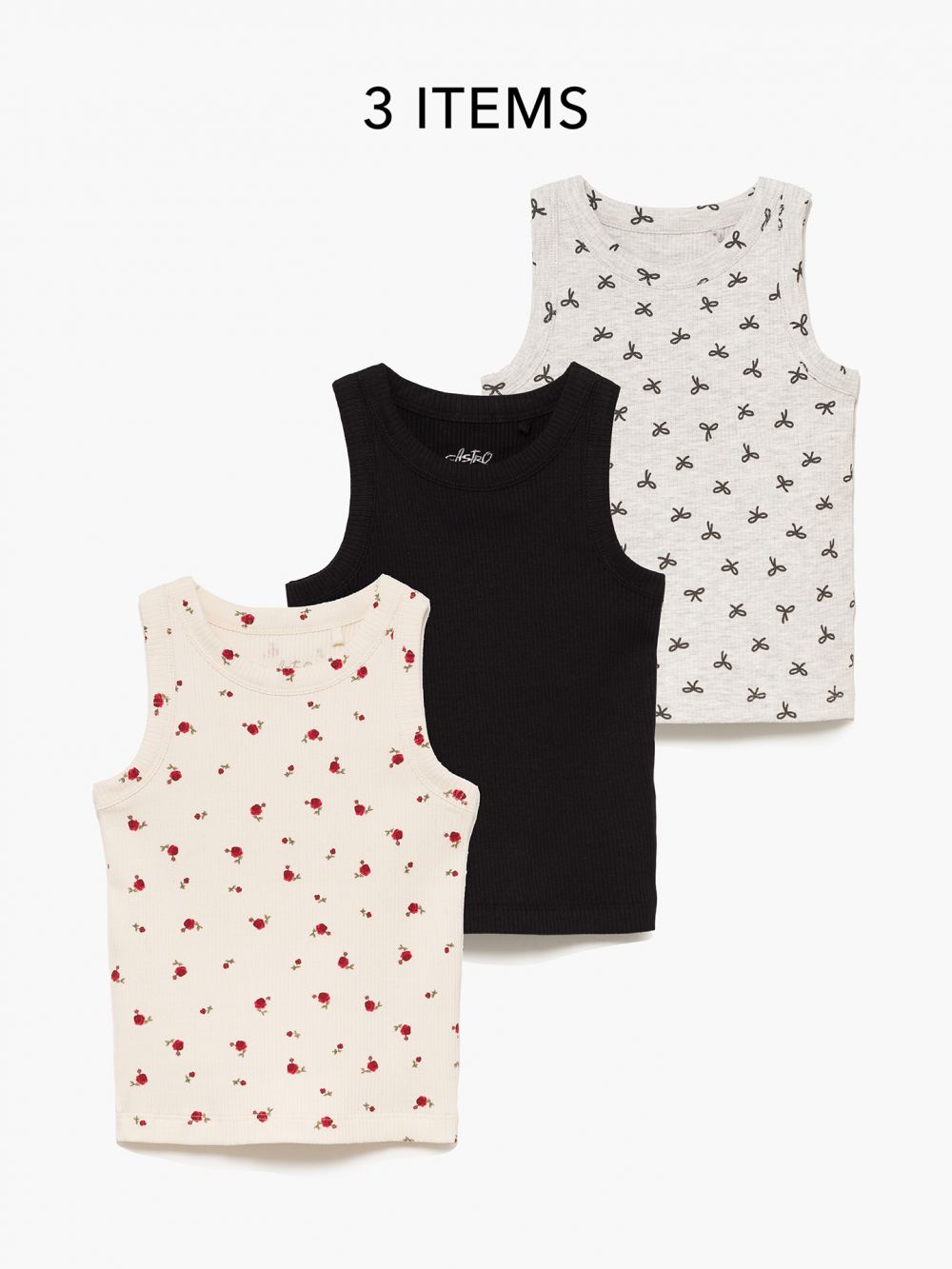 מארז שלישיית גופיות ריב 4Y-12Y