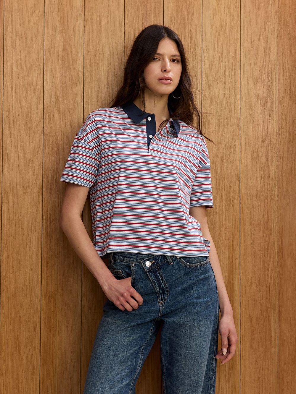 חולצת פולו אוברסייז