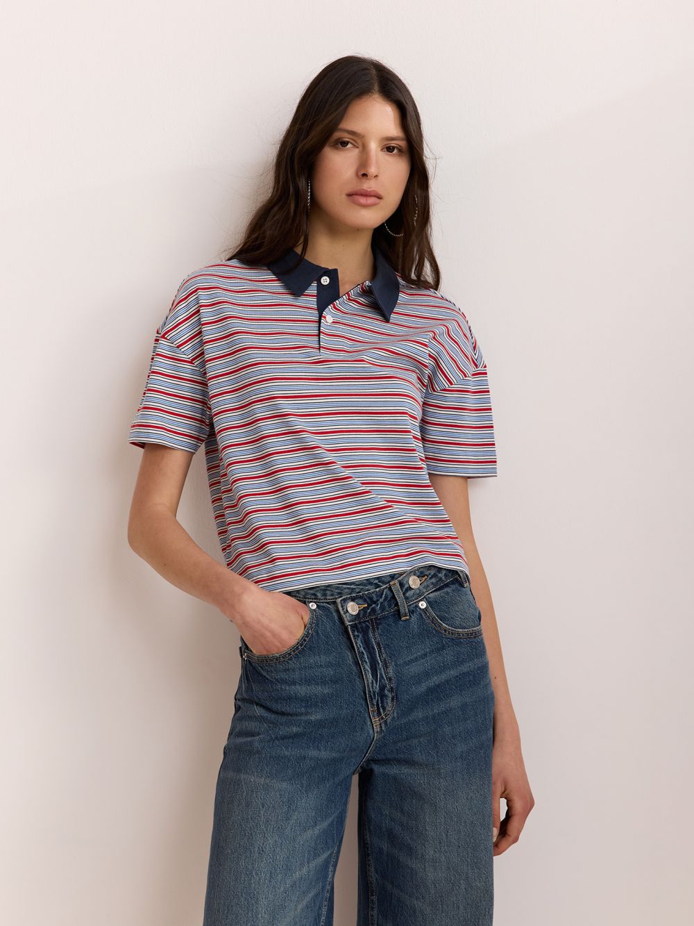 חולצת פולו אוברסייז