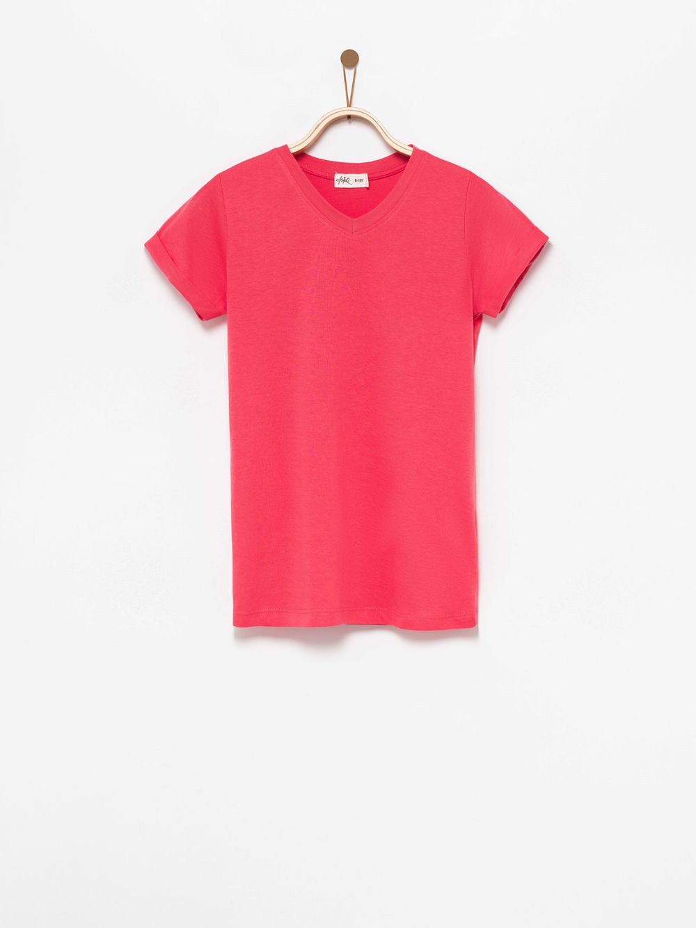 חולצה V שרוול קצר