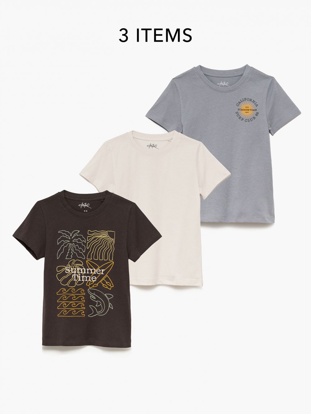 מארז חולצות 4Y-12Y