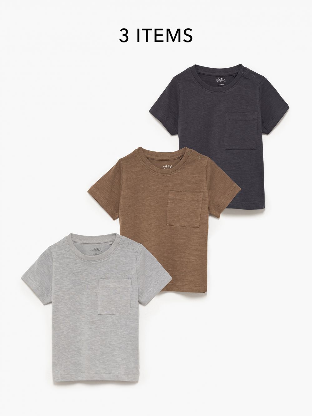 מארז חולצות עם כיס 6M-4Y