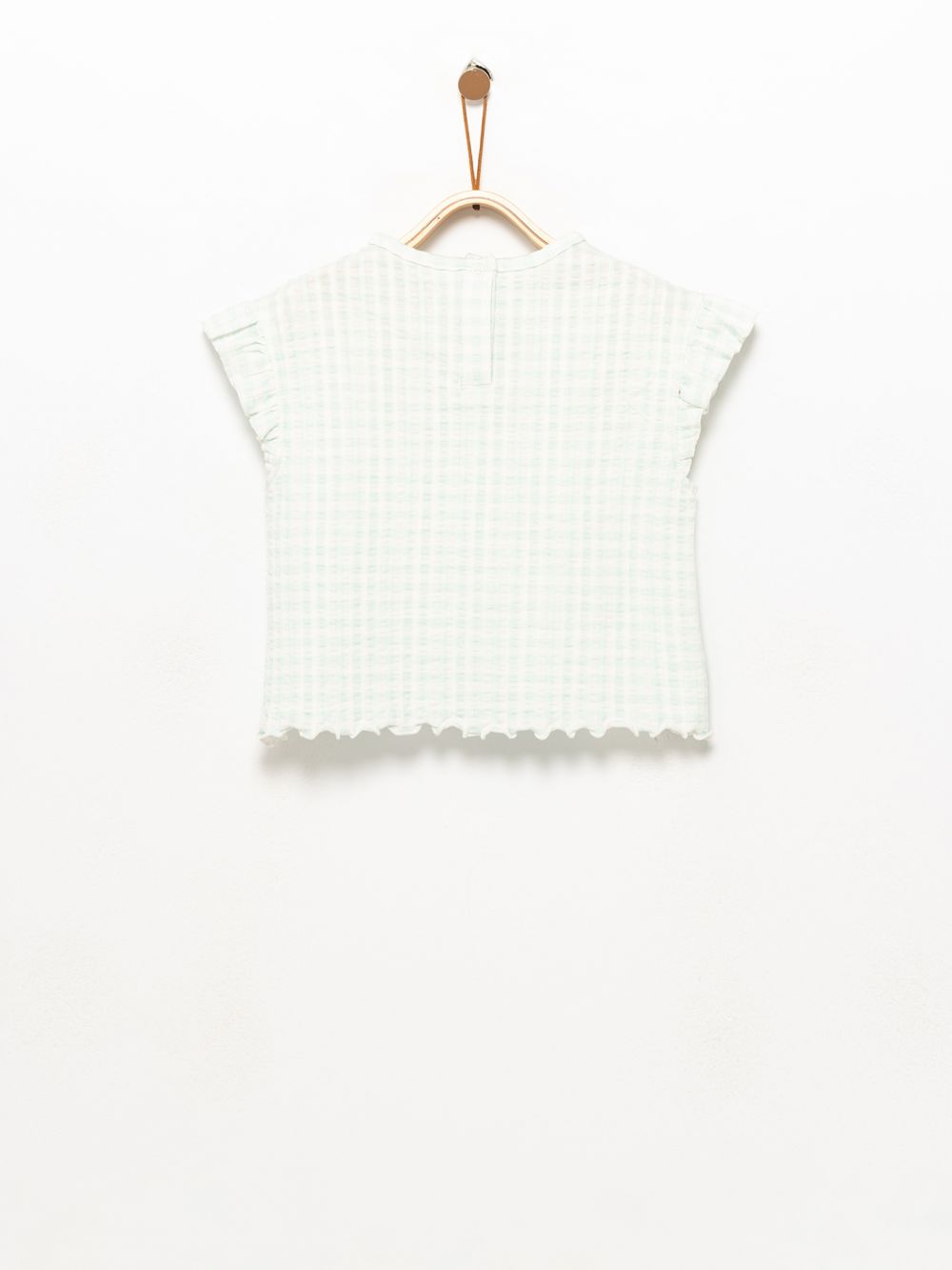 טי-שירט טקסטורה עם הדפס