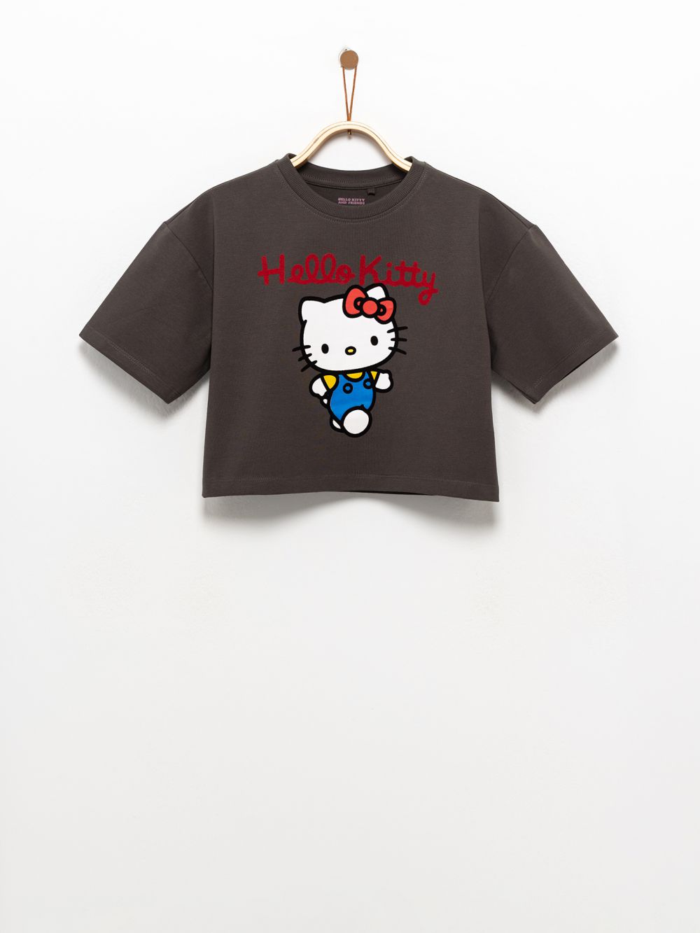 חולצת קרופ מודפסת Hello kitty