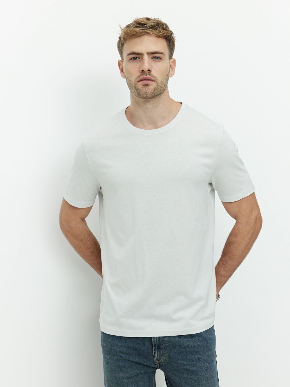 טי שירט פימה צווארון עגול