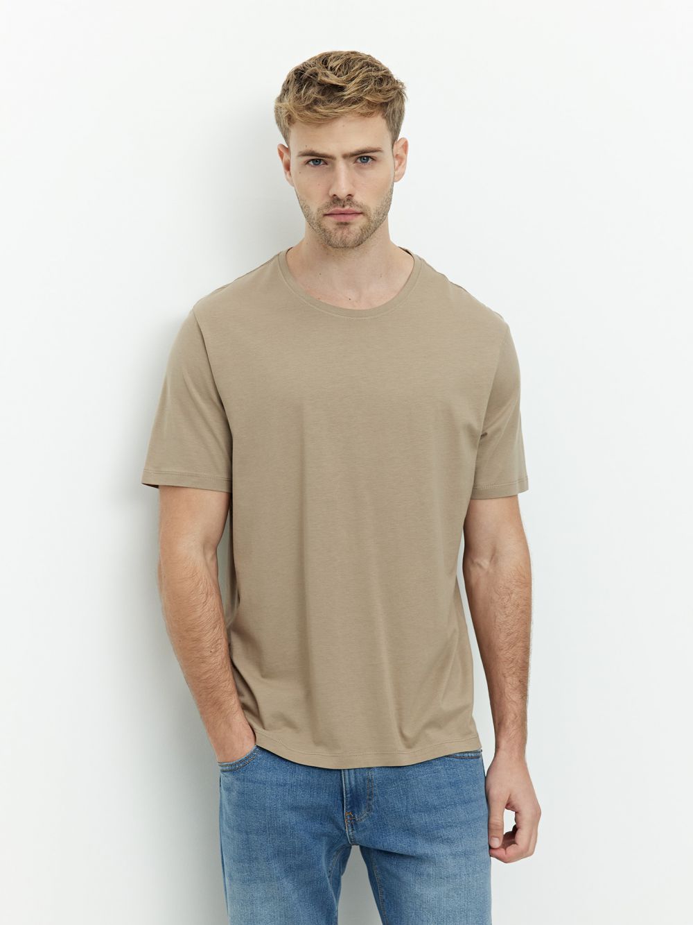 טי שירט פימה צווארון עגול