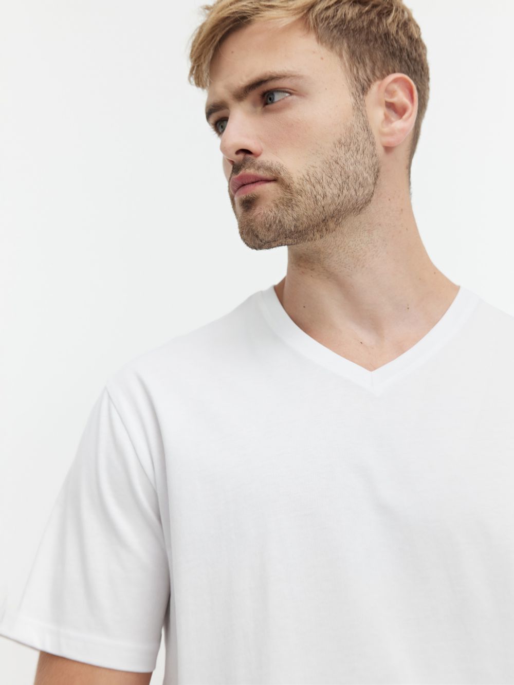 טי-שירט V בייסיק Regular Fit