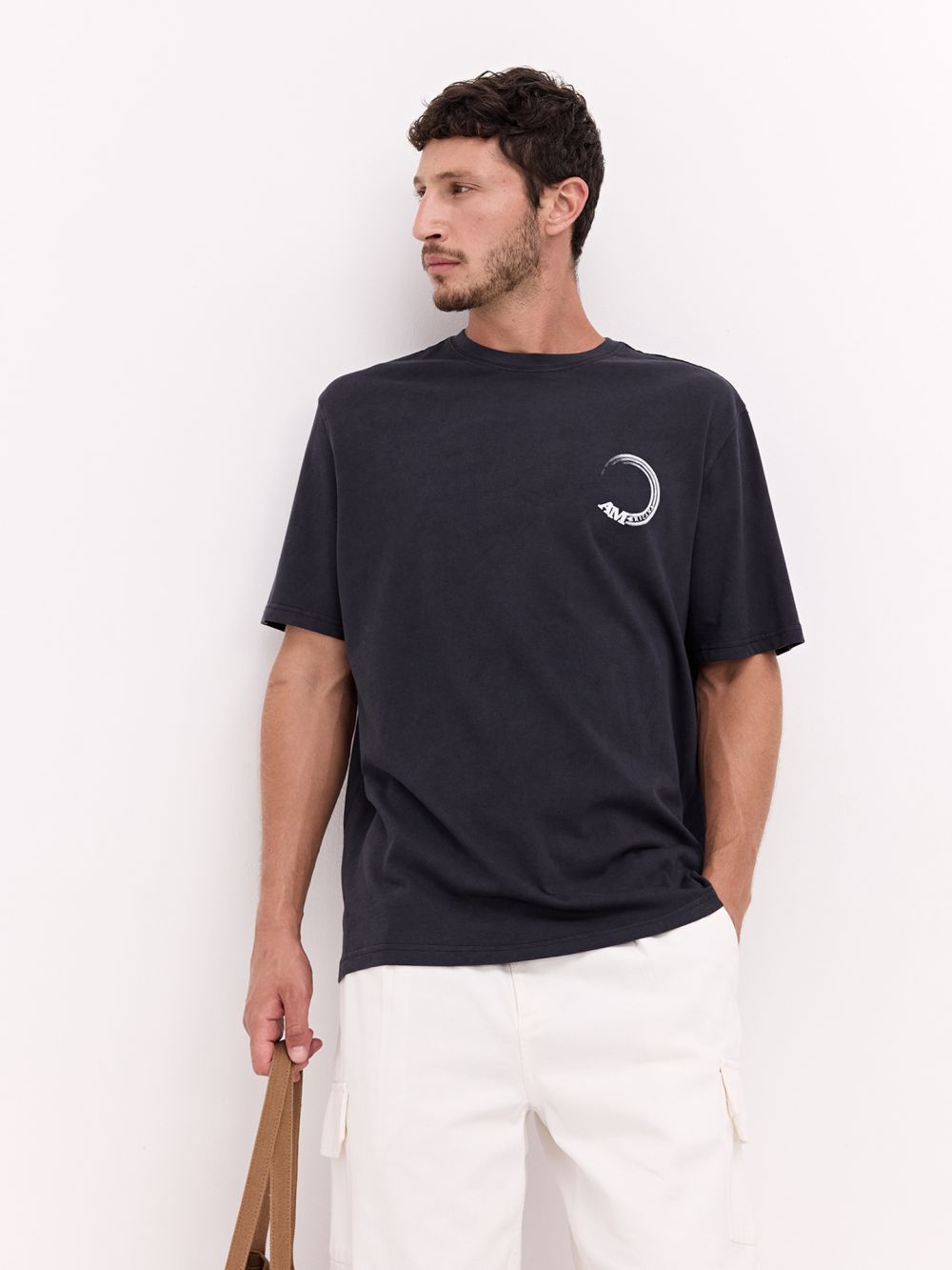 טי-שירט Relaxed Fit מודפסת