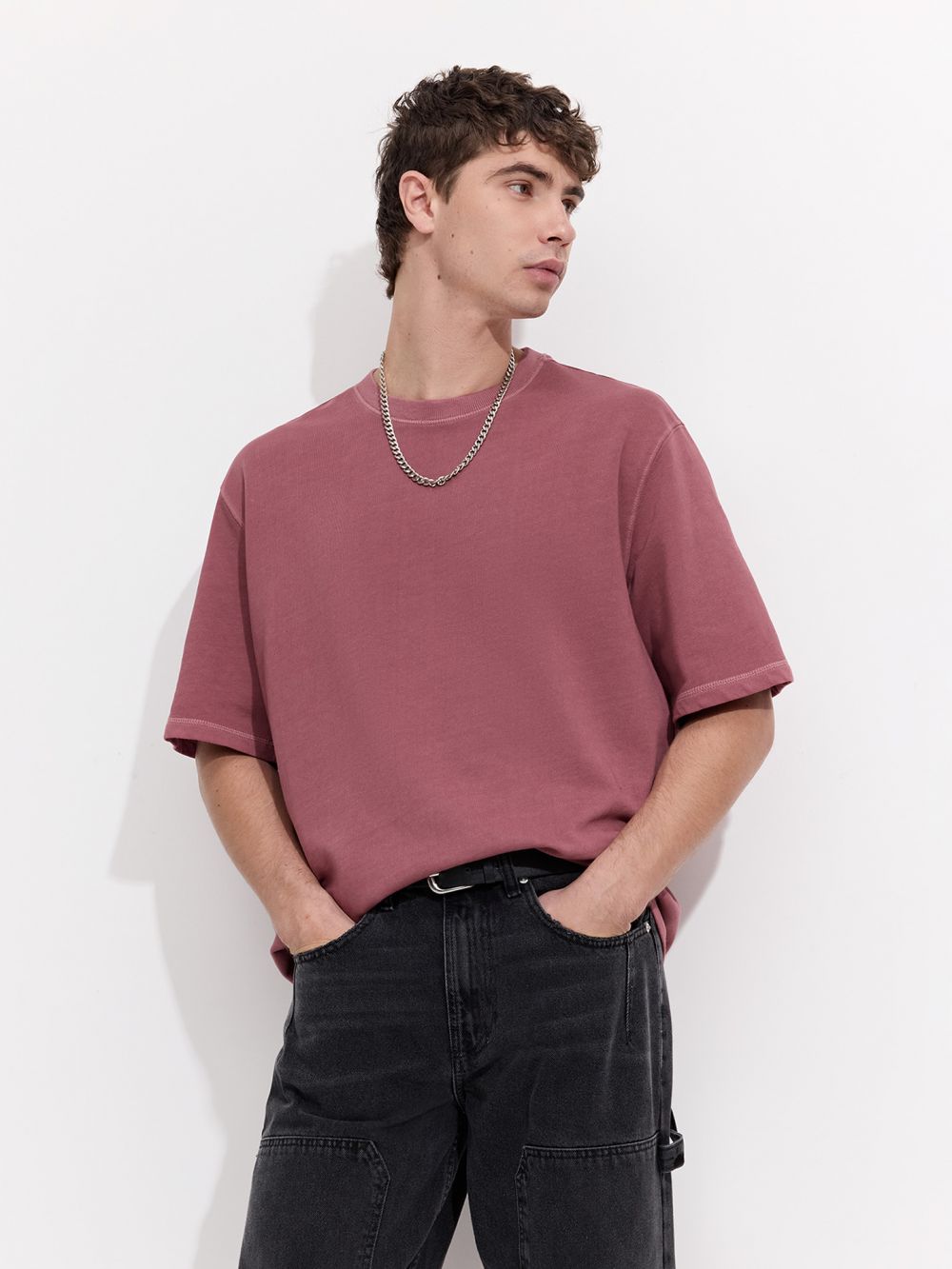 טי שירט עבה שטופה