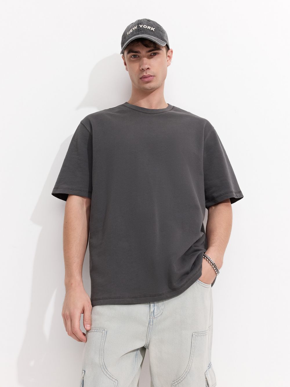 טי שירט עבה שטופה