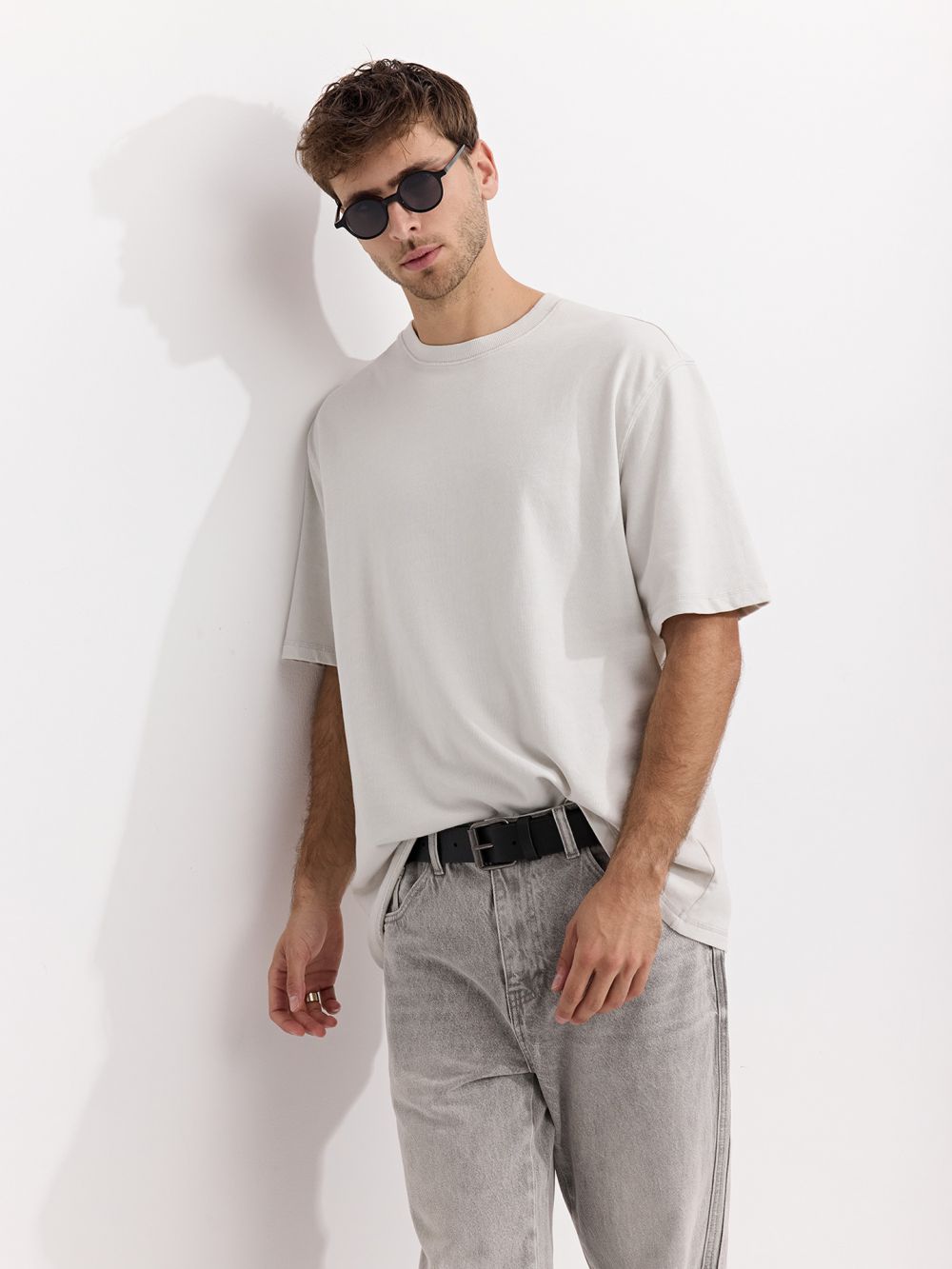 טי שירט עבה שטופה