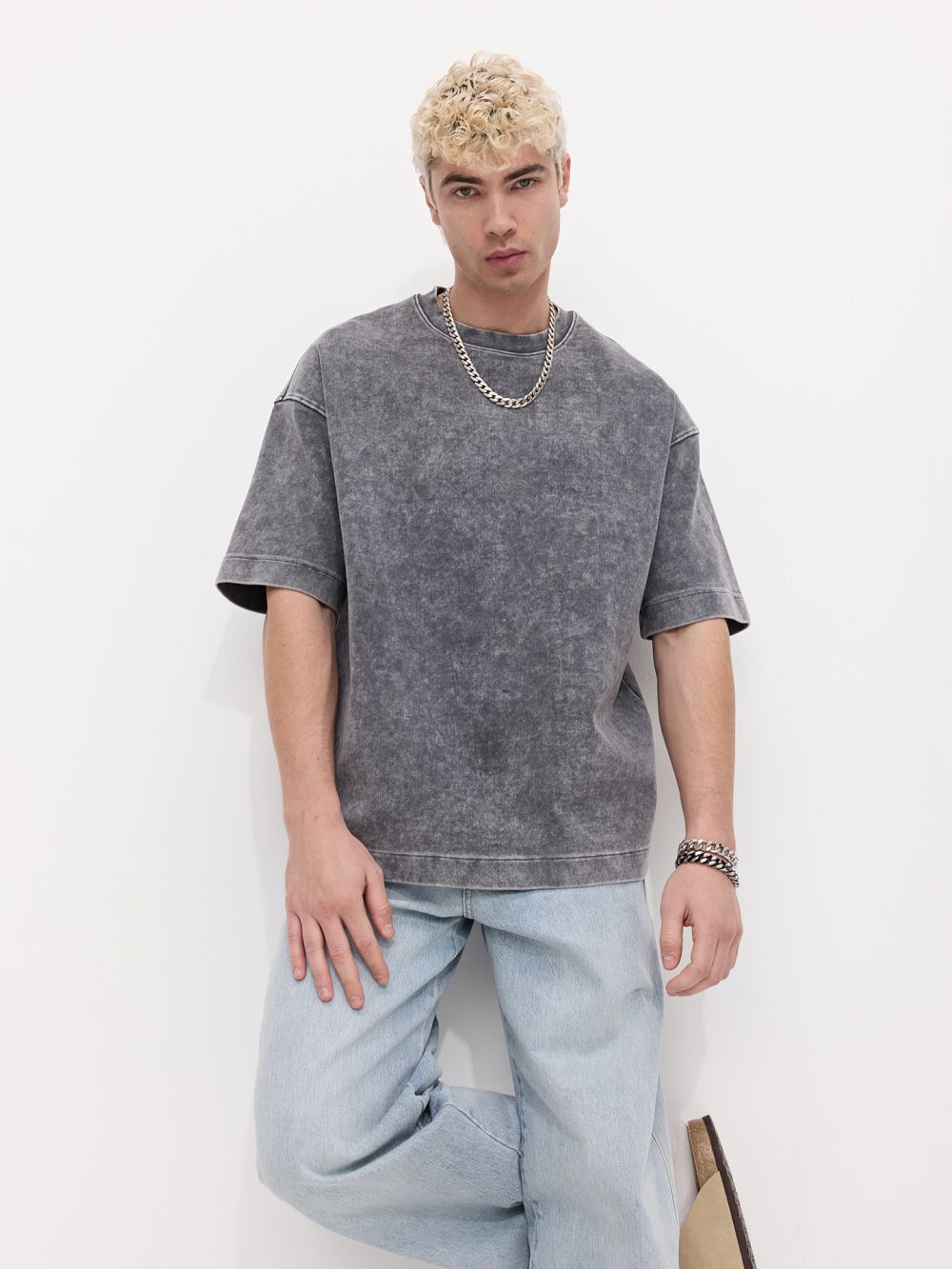 טי שירט עבה שטופה