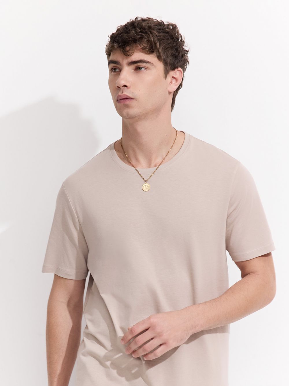 טי שירט פימה צווארון עגול