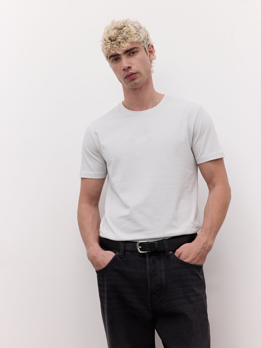 טי-שירט ליקרה מודפסת relaxed fit