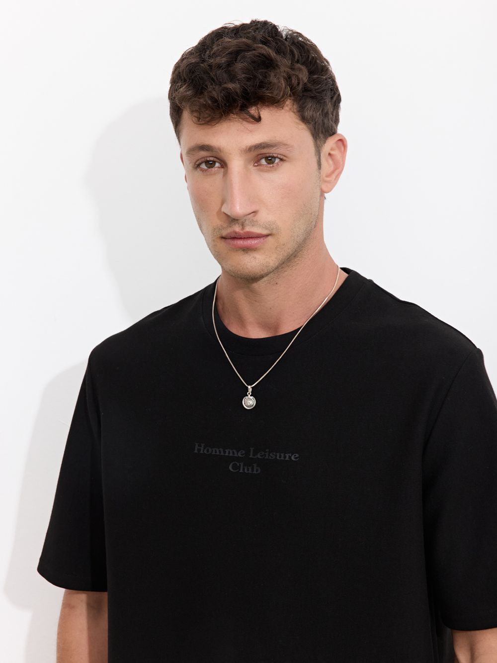 טי שירט טקסטורה עם דפוס קידמי