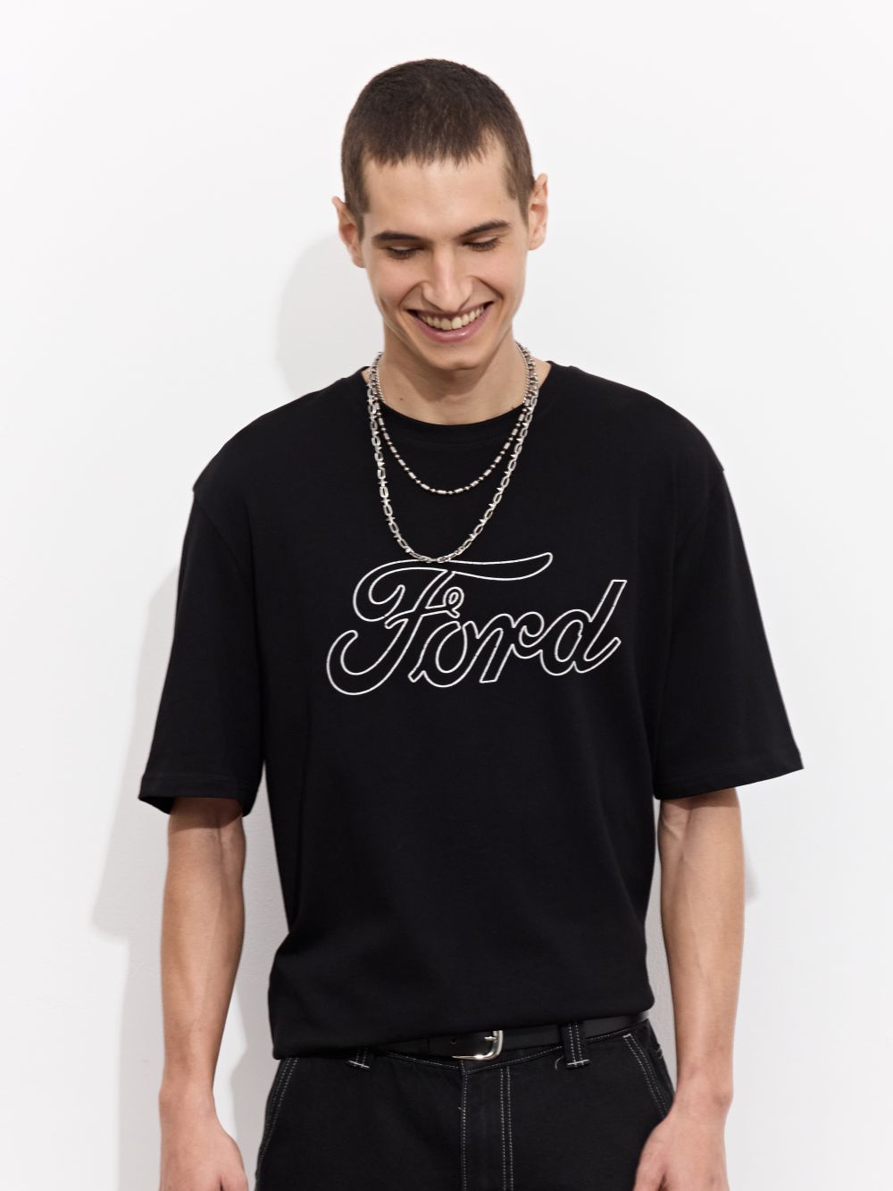 טישרט עם הדפס פורד