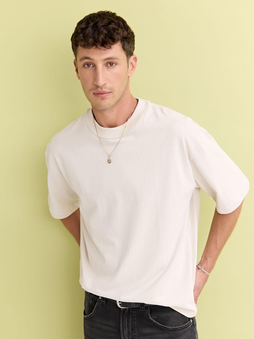 חולצה אוברסייז חלקה