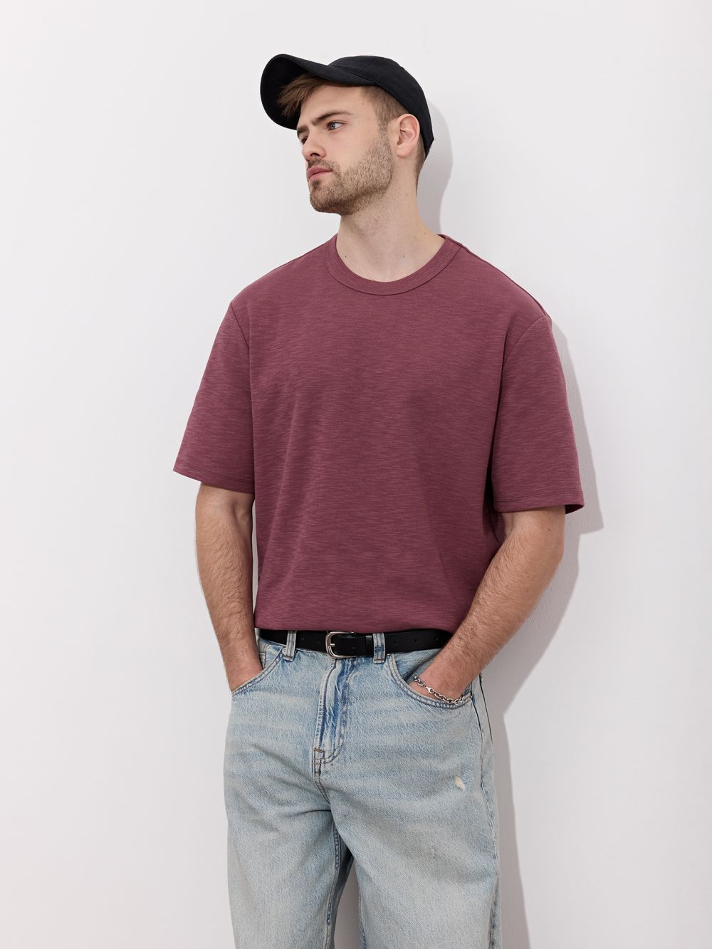 טי שירט עם טקסטורה