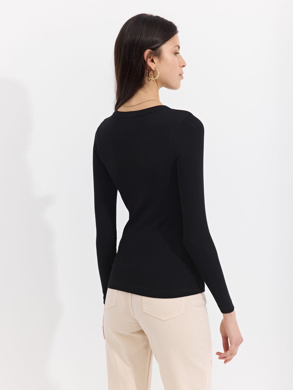 טי שירט ריב בייסיק שרוול ארוך