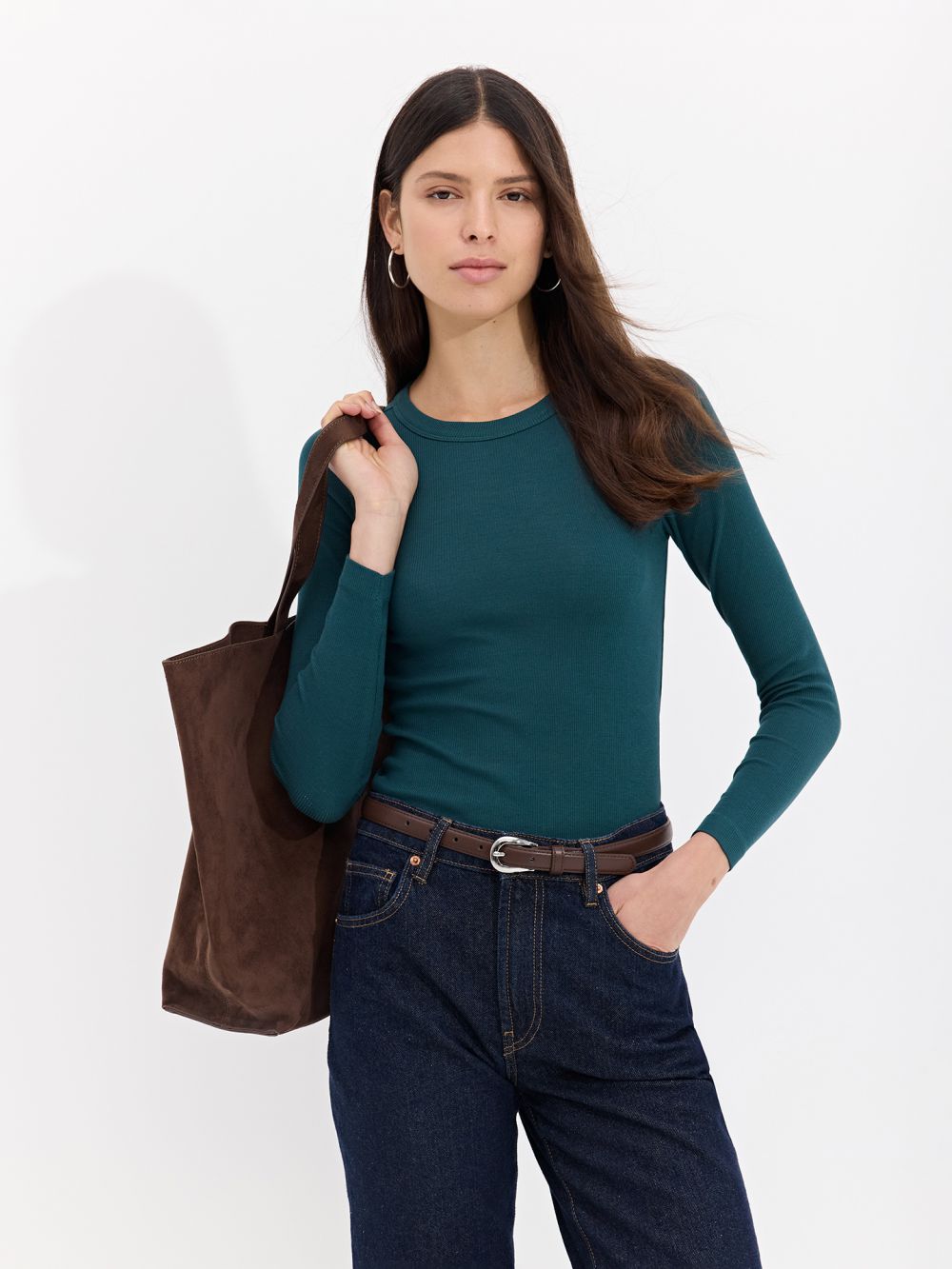 טי שירט ריב בייסיק שרוול ארוך