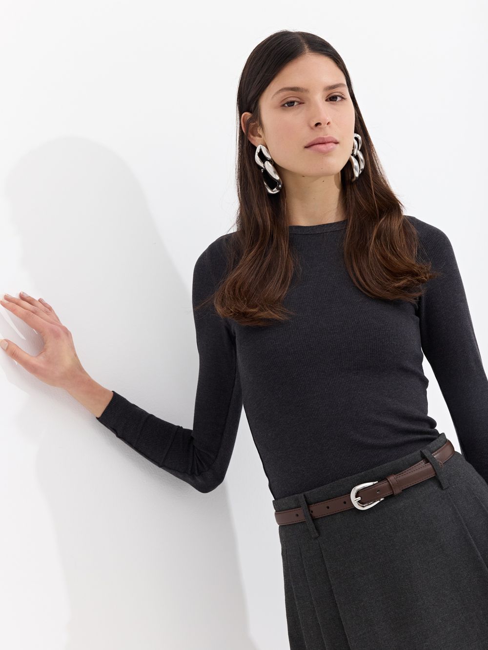 טי שירט ריב בייסיק שרוול ארוך