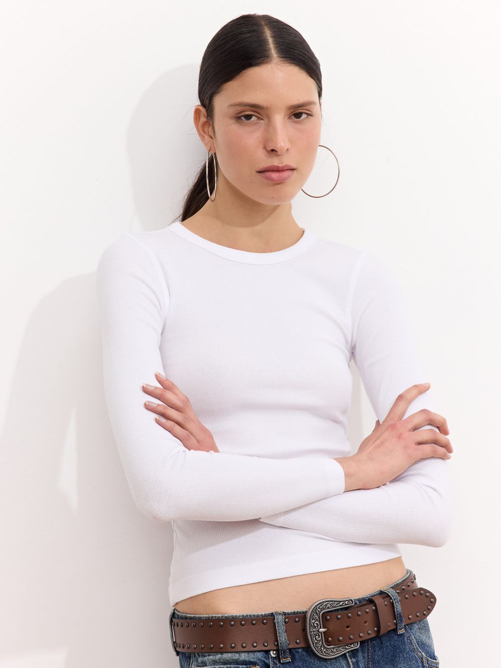 טי שירט ריב בייסיק שרוול ארוך