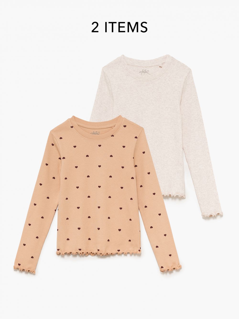 מארז זוג חולצות ריב ארוכות 4Y-10Y