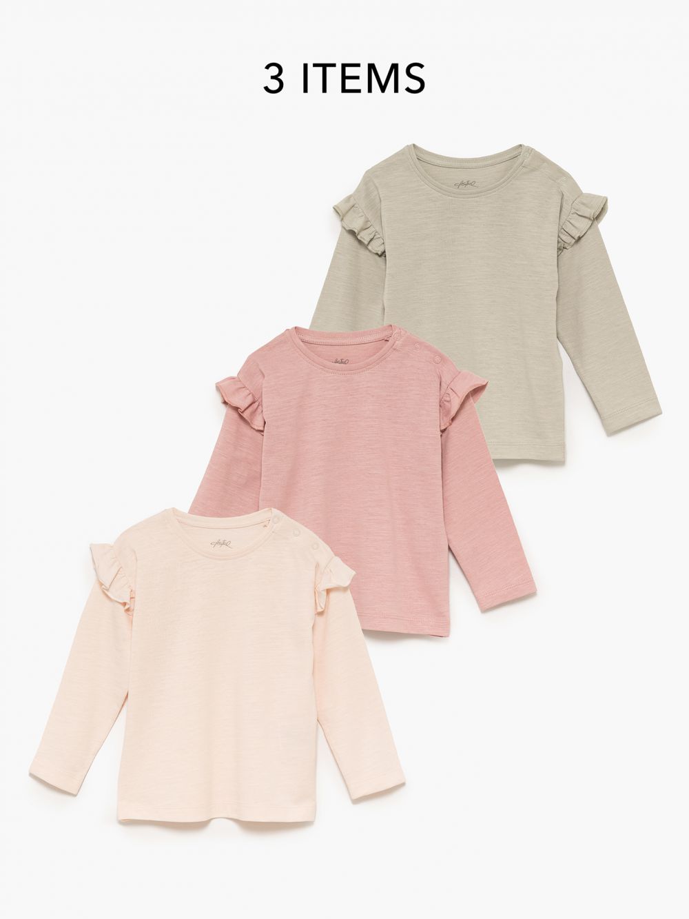 מארז שלישיה חולצות חלקות 4Y-10Y