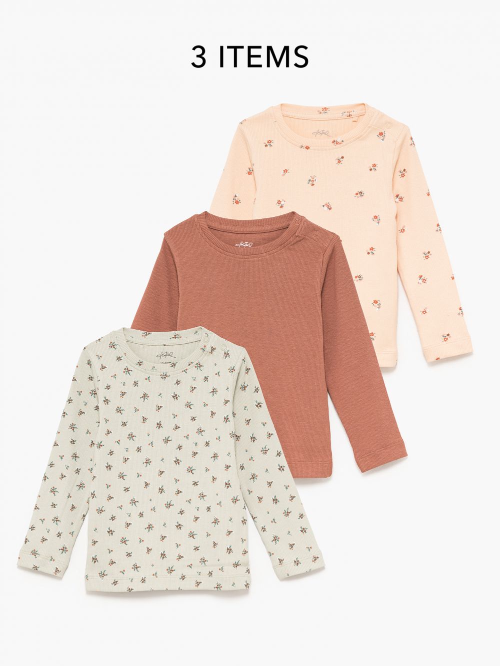 מארז שלישיית חולצות ריב ארוכות 6M-4Y