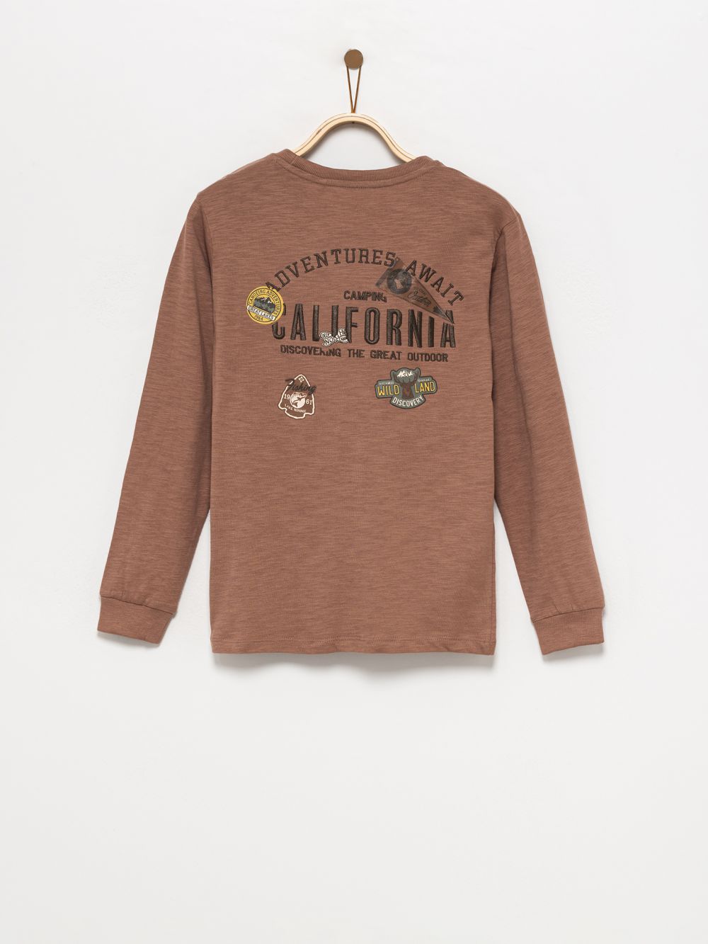 טישרט מודפסת ארוכה