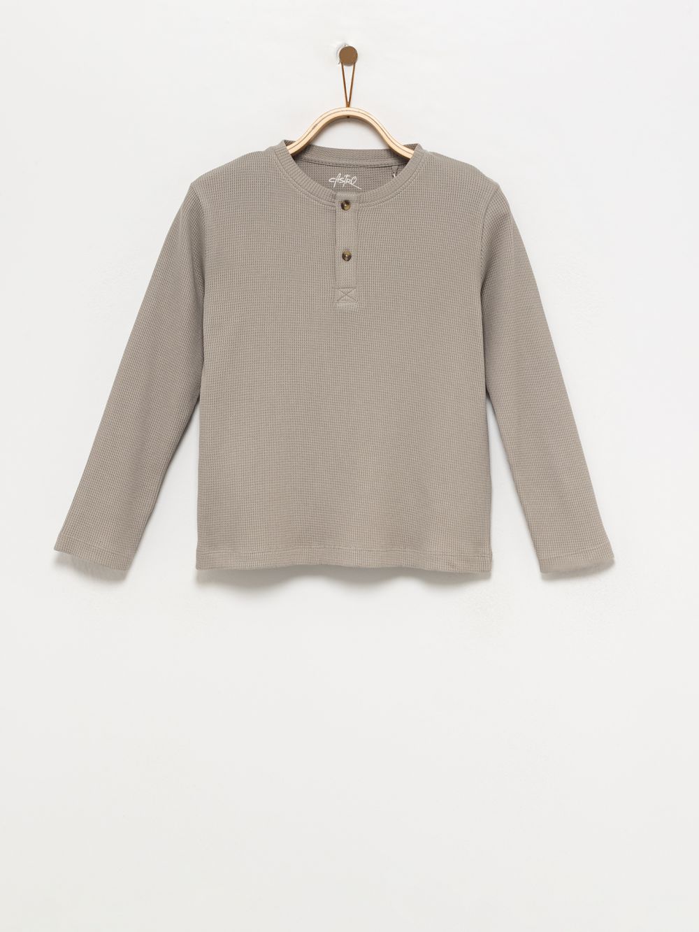 טי-שירט וופל ארוכה