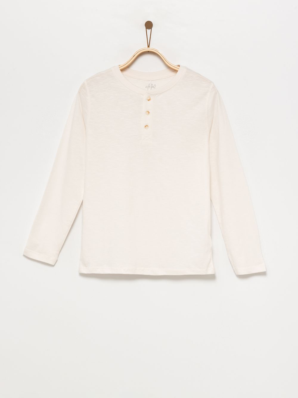 טי-שרט כפתורים ארוכה