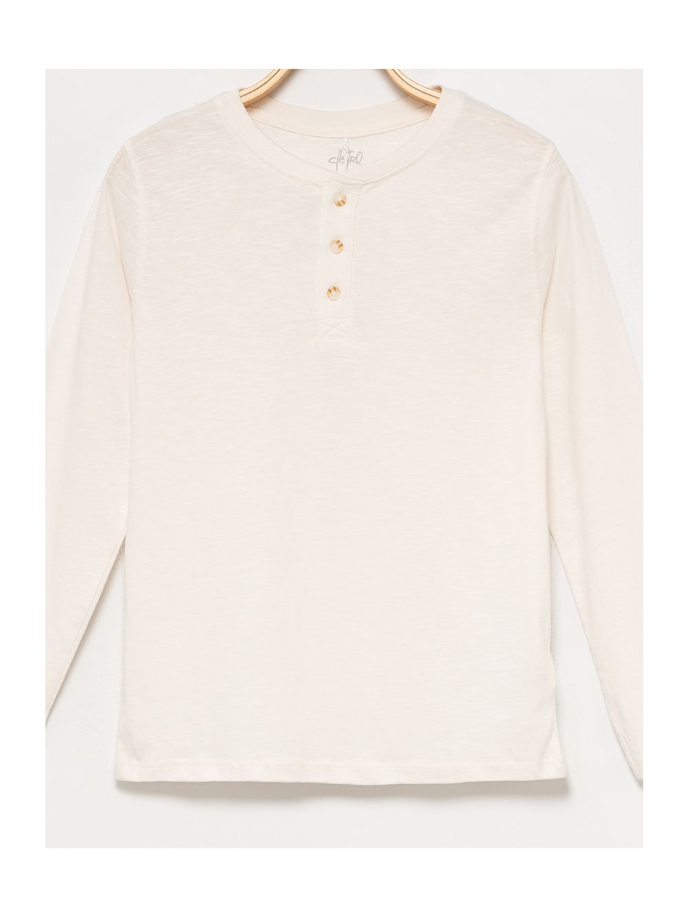 טי-שרט כפתורים ארוכה